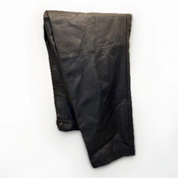 Signature Real Authentic Genuine Leather Black Pants